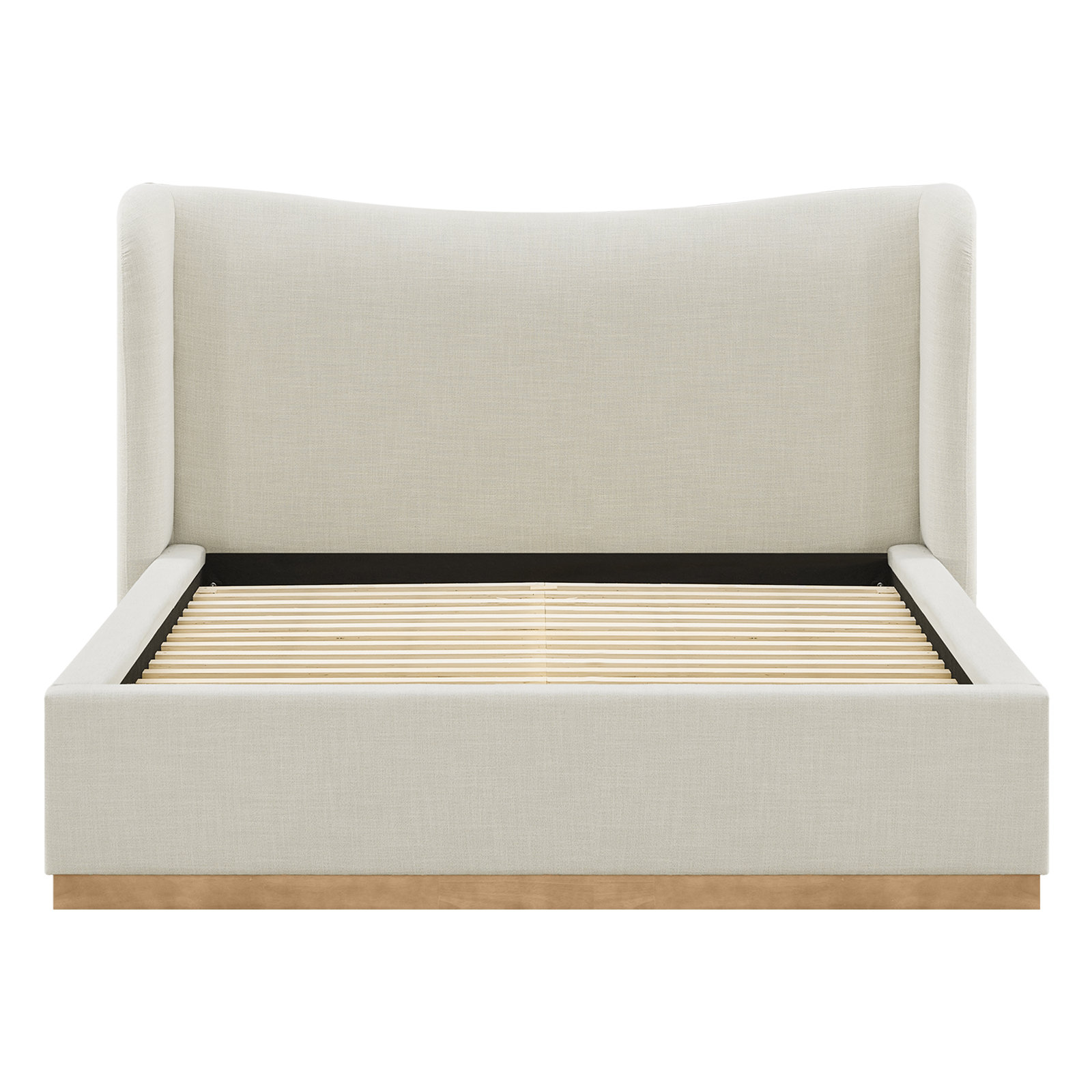 Adelaide Wingback Platform Bed, Queen , Effie Linen