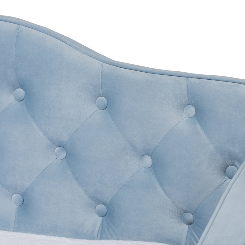 Mihoyo Upholstered Daybed, Light Blue, Twin