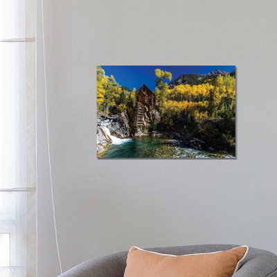 «Old Mill on the Crystal River, Crystal, Colorado, USA» par Panoramic Images - reproduction de photo sur toile tendue