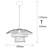 Modern Industrial Chandelier, Black Iron Body, 19.7 in Diameter x 48.4 in Height | Adjustable Height, E27 Socket (Max 40W) | Stylish Lighting Fixture for Home & Office, IP20 Rated, Perfect for Contemporary Decor & Novelty Spaces