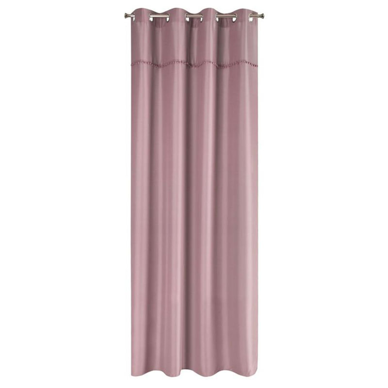Blackout Curtain Single Panel, Pink