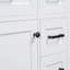 Meuble-lavabo de 30 po sans lavabo, base d'armoire seulement, armoire de salle de bain avec tiroirs, cadre solide et panneau de fibres à densité moyenne, blanc