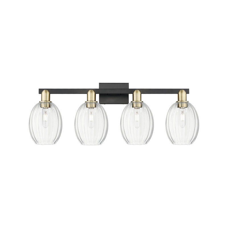 Éclairage pour meuble-lavabo avec abat-jour cloche 4 lumières Preston