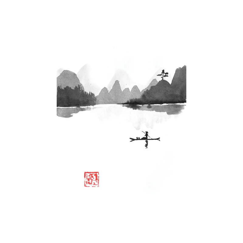 Island by Péchane - Painting on Canvas, Wrapped Canvas, 101.6 cm H x 66.04 cm W x 1.91 cm D