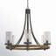 Lustre en métal 6 lumières