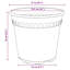 Round Flower Pot 24 Pcs Plastic-1534420386-1534420410