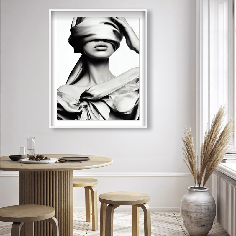 Blinded Grace II Framed Graphic Art, 31.5"H x 25.5"W, White Shadowbox