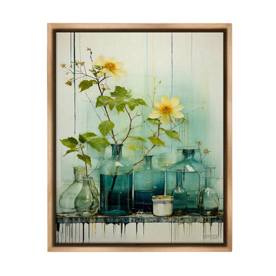 "Modern Jars And Florals" par RB sur toile