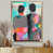 Toile avec cadre flottant or