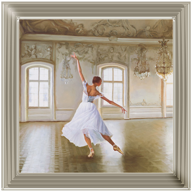 Single Picture Frame Painting on Glass