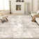 Elroy Modern Abstract Machine Washable Area Rug with Non-Slip Rubber Backing