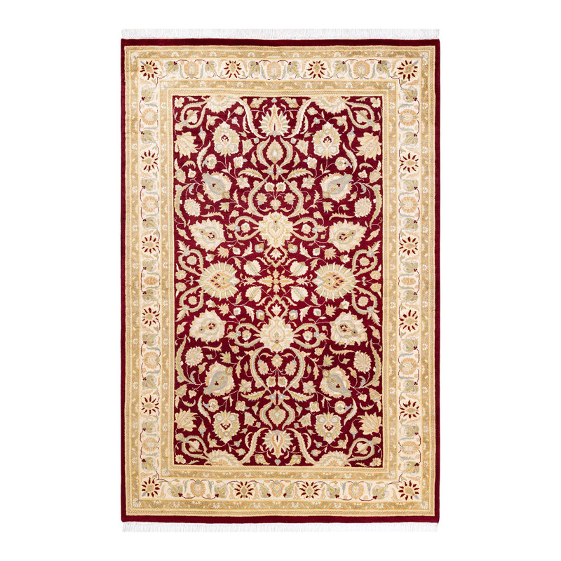 Classic One-of-a-Kind 4' 2" X 6' 3" Hand Knotted Area Rug