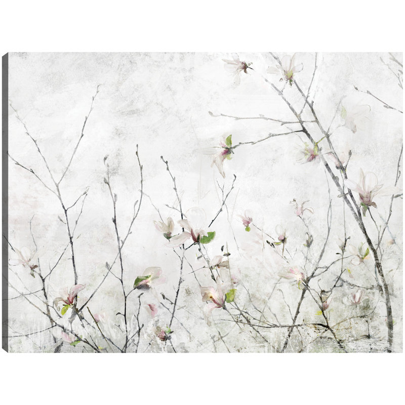 «Magnolia Moment» par Studio Arts, reproduction d'art sur toile, Toile tendue, H 11 po x l 14 po x P 1,5 po