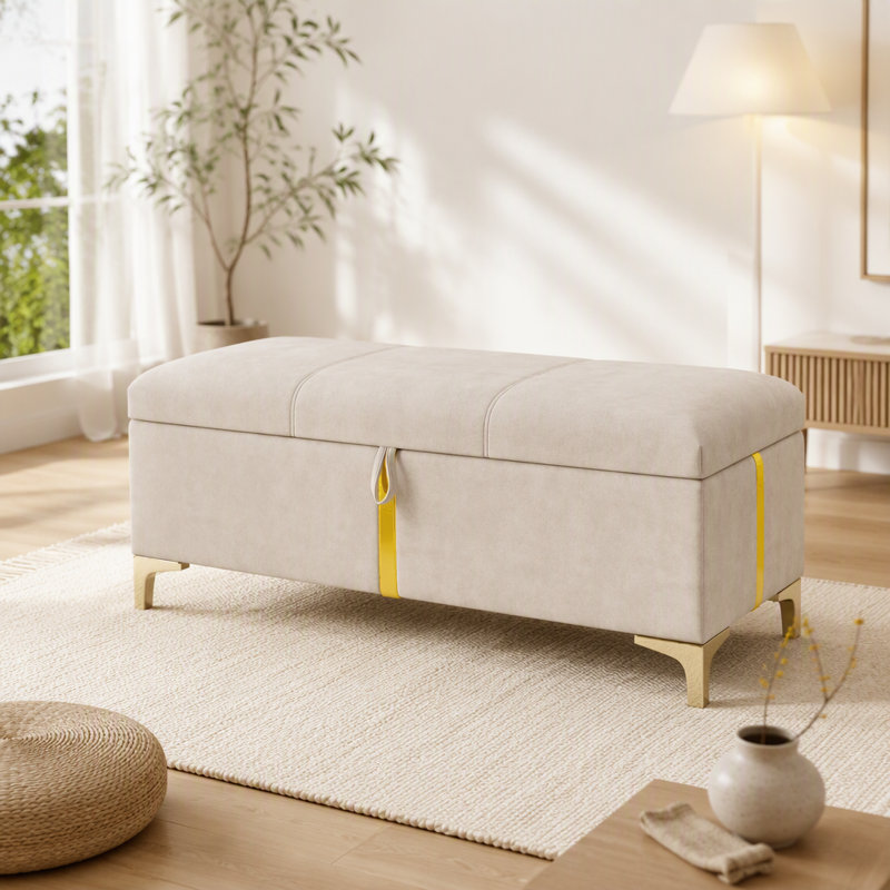 Repose-pieds avec rangement Elegant
