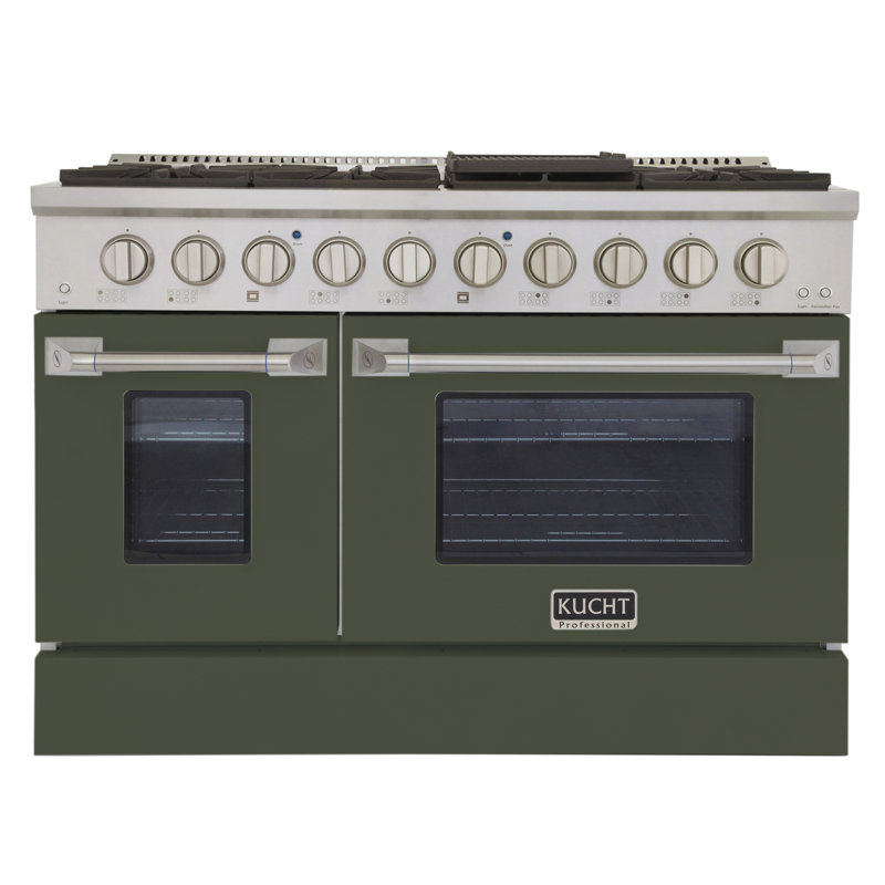 48" 6.7 Cu. ft Freestanding Gas, Olive Green, Liquid Propane