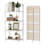 Lejon No Assembly Folding Etagere Bookcase-535560367-441723490