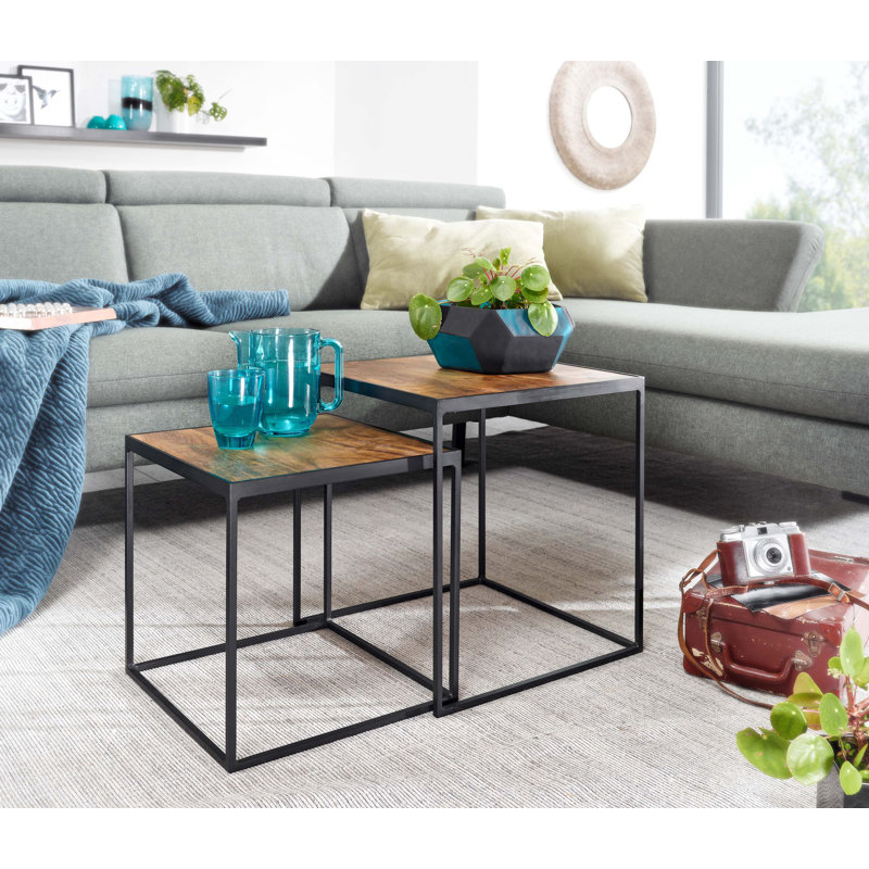 Pocklington 1 - Piece Solid Wood Top Living Room Table Set