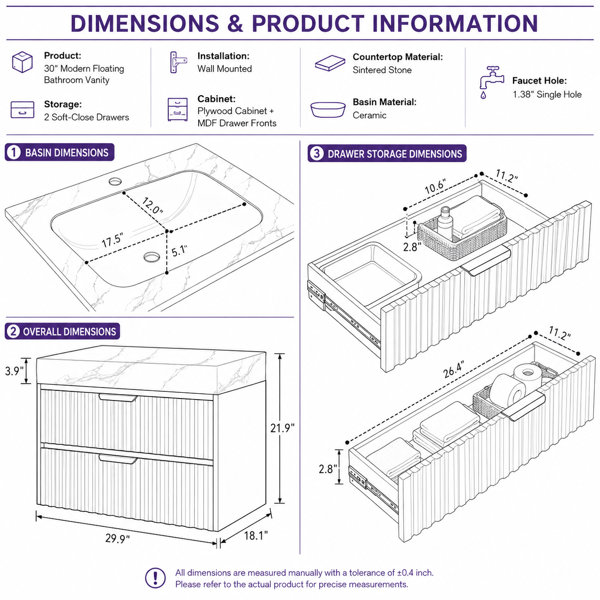 Dimensions du produit