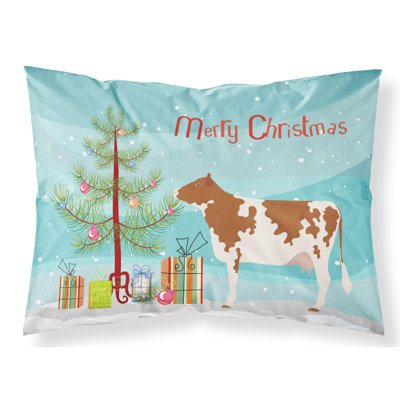 Taie d’oreiller de noël ayrshire cow