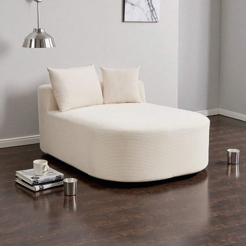 Canapé-lit convertible Corduroy, Beige