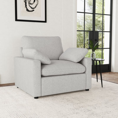 Fauteuil inclinable électrique gris rembourré Helsel