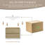 Floating Bathroom Vanity with Sink, Wall-Mounted Storage Cabinet for Organizing Essentials, Featuring Soft Close Drawers and Premium Resin Top