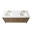 72'' Double Bathroom Vanity with Engineered Marble Top-105310775-105310779
