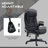 6 Point Vibrating Massage Office Chair With Lumbar Heat Black-1957219635