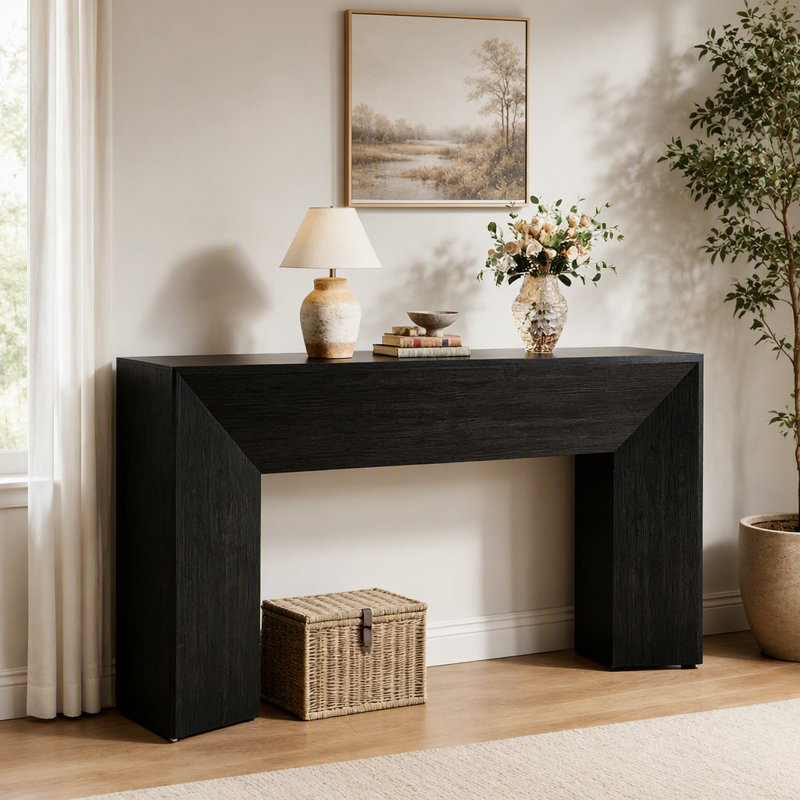 Console en bois pour canapé