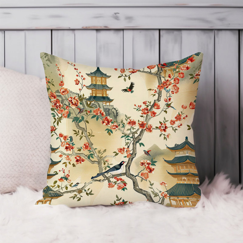 World and Countries Asian Style Pattern I, 20"H x 20"W