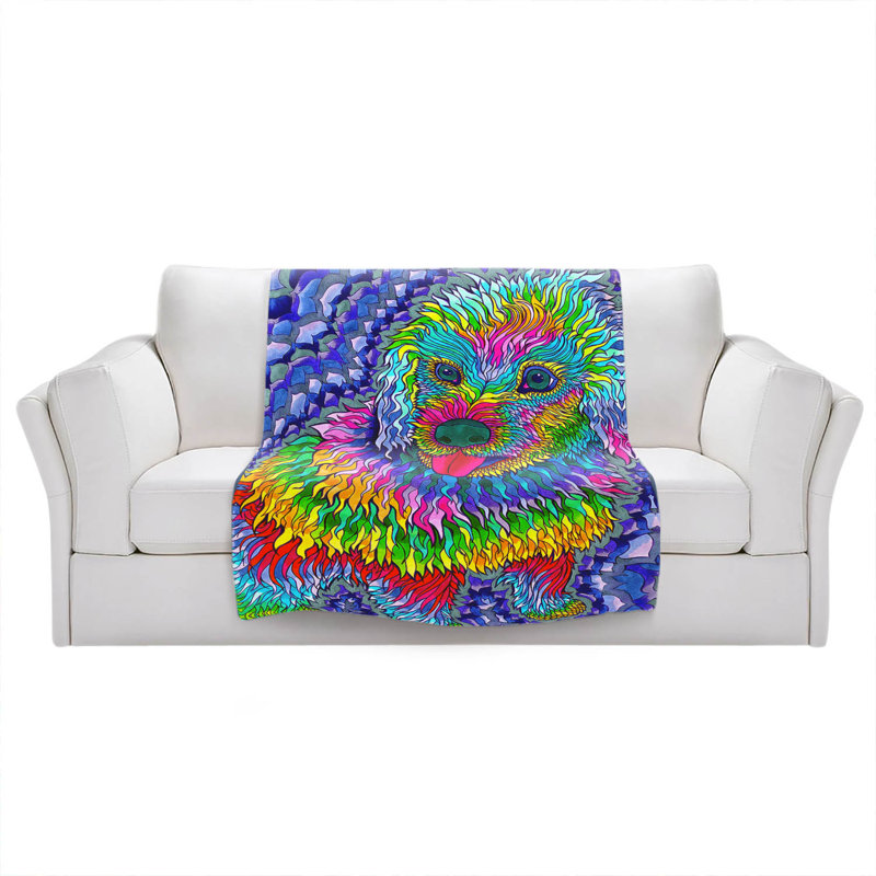 Hand Woven Throw Blanket, 68" W x 80" L