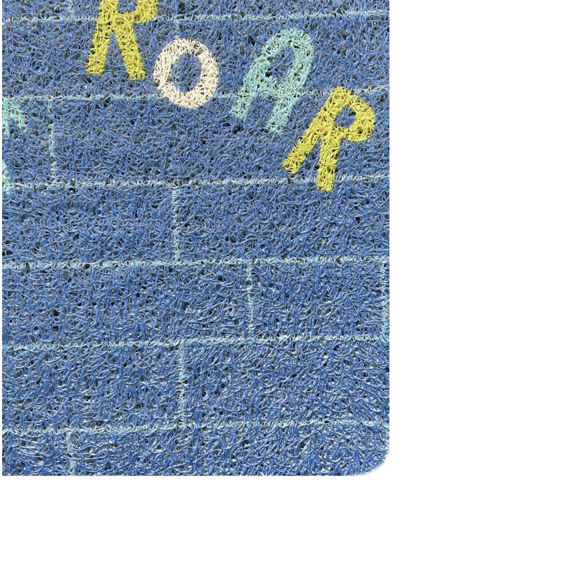 Blue Dinosaur Non-Slip Durable Absorbent Welcome Door Mat