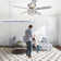 52'' Iris 5 - Blade Standard Ceiling Fan with Remote Control and Light Kit Included