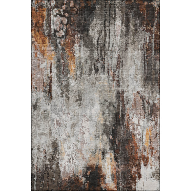 Premium Machine Washable Marasco AMF1640 Abstract Rug