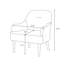 Fauteuil en chenille avec pieds en bois-100145708