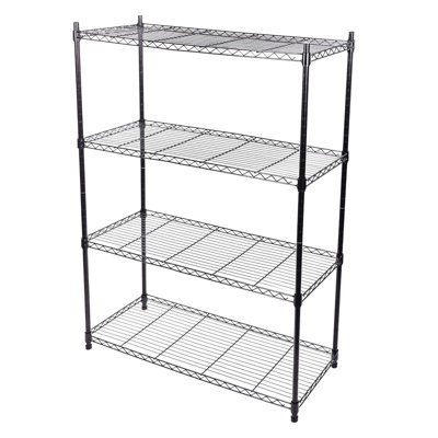 4-Shelf Adjustable, Heavy Duty Storage Shelving Unit