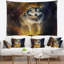 Loup calme illustration tapisserie Animal-28483047