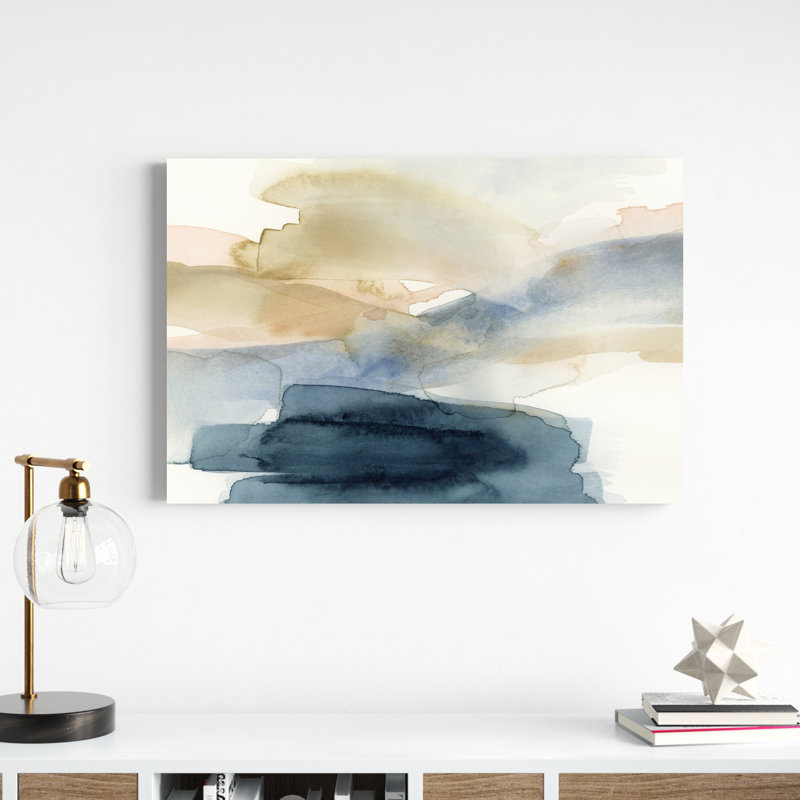 «Swathe I» par Victoria Barnes - reproduction d'art, H 24 po x l 36 po, Toile tendue, Non