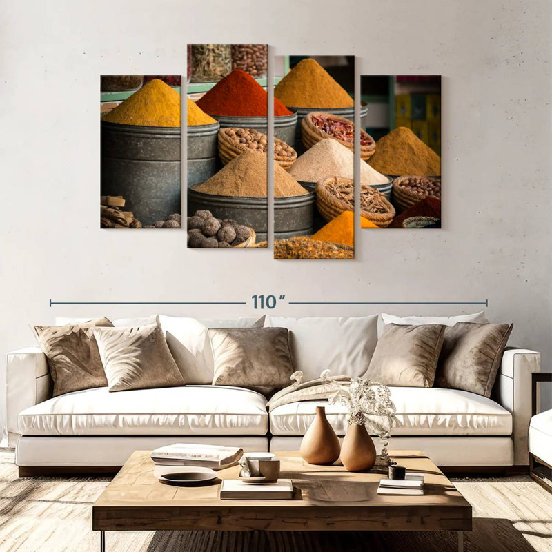 Yarlin Moroccan Souk Spices, 54" H x 84" W