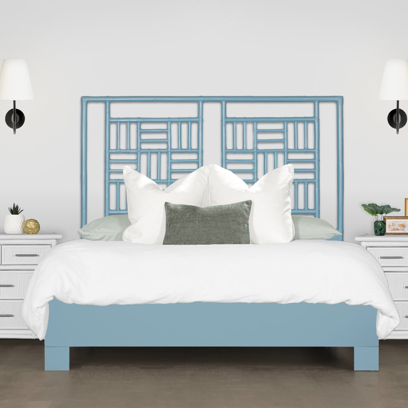 Finn Queen Bed, Pool Blue, Twin, Blue;Teal