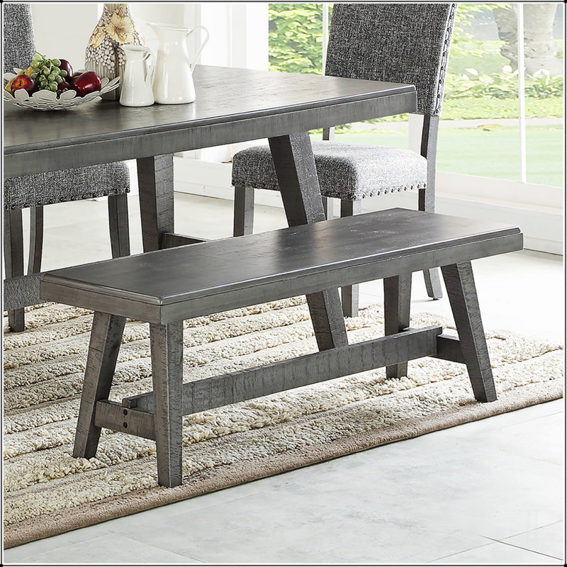 Banc de salle à manger en bois robuste, design simple, confortable et durable, banc multifonctionnel
