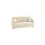 Canapé-lit en cuir grainé italien de 80 po avec matelas en mousse à mémoire de forme Mirabelle-117463954