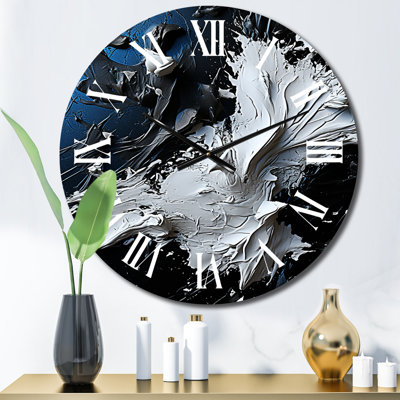 Abstrait rivière d'Euphoria I - Horloge murale peinture abstraite
