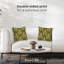 Housse de coussin floral en polyester