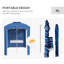 Parasol de plage portatif 5,8 pi x 5,8 pi Outsunny-302931546