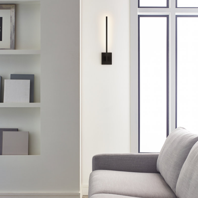 Klee 1 - Light LED Armed Sconce, Nightshade Black