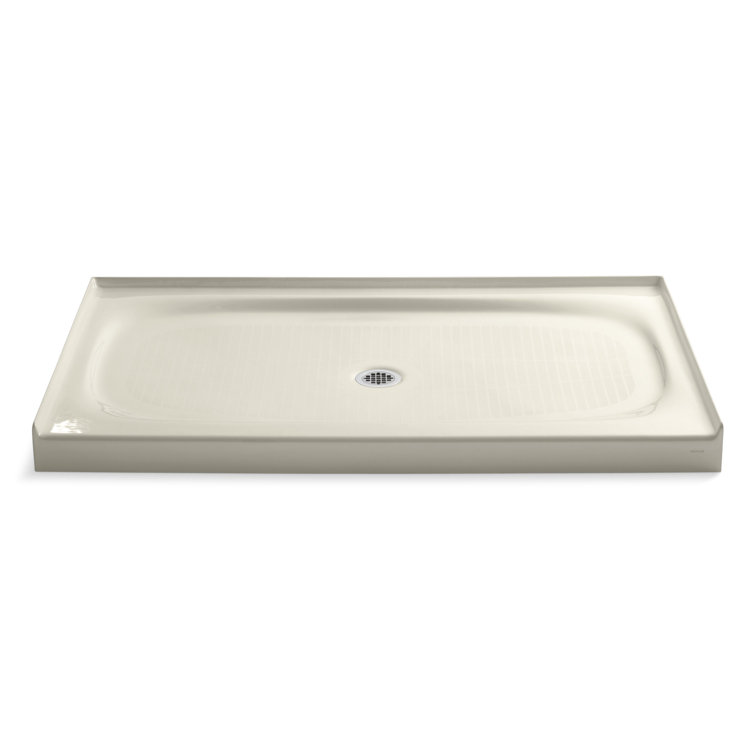 Salient® 60" x 36" Single Threshold Center Drain Shower Base