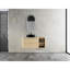 Meuble-lavabo mural de 107 cm avec lavabo en céramique artistique, 1 tablette de rangement et 45 poignées dissimulées. Expérience de salle de bain confortable. Matériau résistant aux égratignures et à l'eau pour les salles de bain.