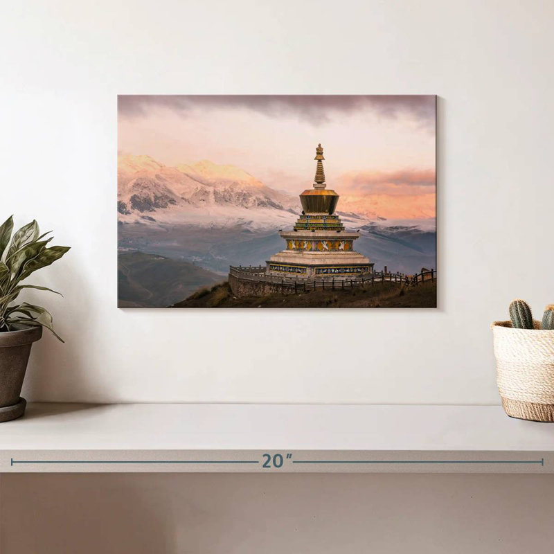 Pagode bouddhiste Adella Tibet, H 8 po x l 12 po