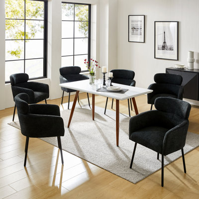 Turgeon Boucle Dining Chair with Adjustment Feet